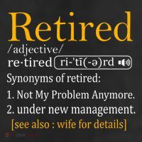 Retired Definition Dad Funny Retirement Party Trucker Hat