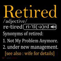 Retired Definition Dad Funny Retirement Party Women's V-Neck T-Shirt