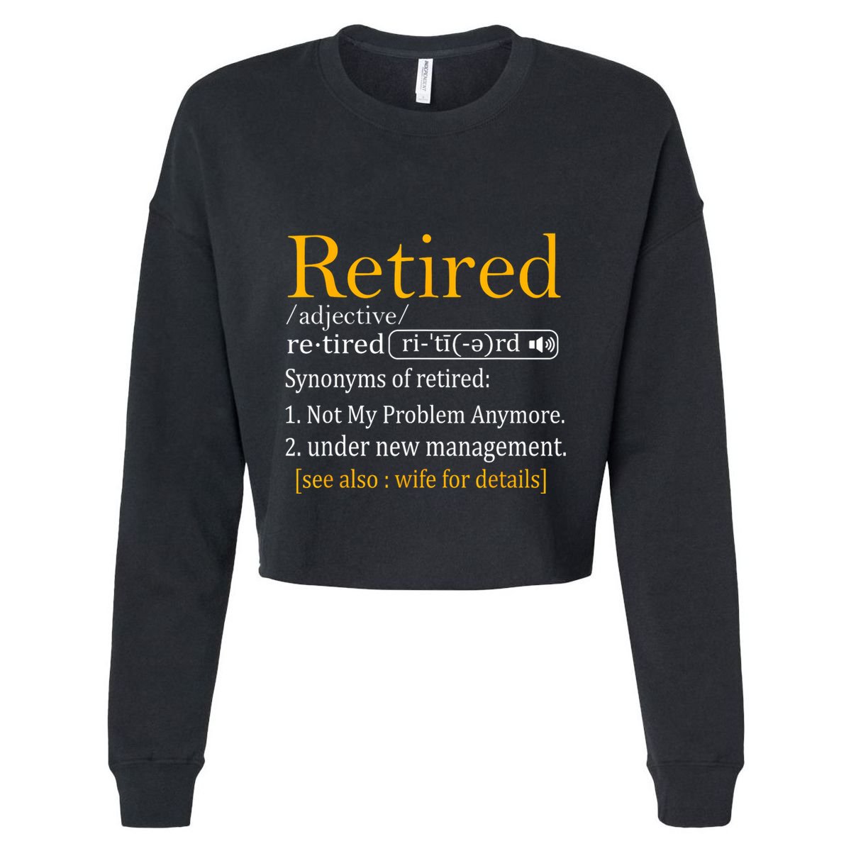 Retired Definition Dad Funny Retirement Party Kids Hoodie