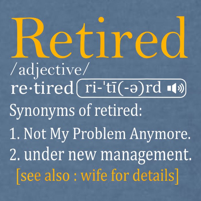 Retired Definition Dad Funny Retirement Party Garment-Dyed Sweatshirt