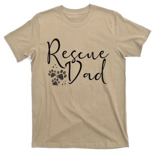 Rescue Dad Dog Cat Animal Rescuing Father's Day T-Shirt