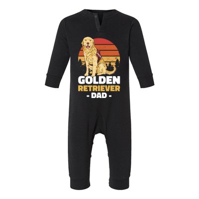 Retriever Dog Dad For Fathersday Ll Father Great Gift Infant Fleece One Piece