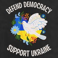 Retro Defend Democracy Support Ukraine Ukrainian Flag Cool Comfort Performance Bucket Hat