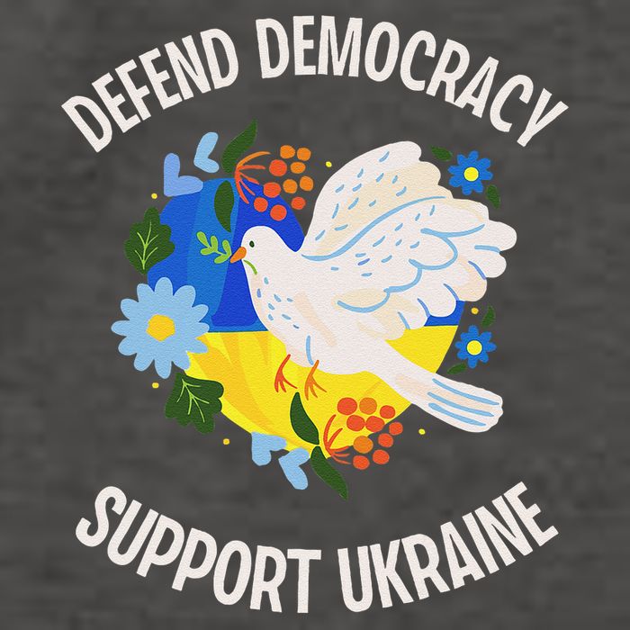 Retro Defend Democracy Support Ukraine Ukrainian Flag Vector Backpack