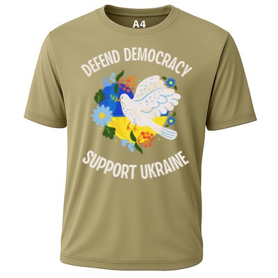 Retro Defend Democracy Support Ukraine Ukrainian Flag Performance Shirt