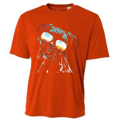 Retro Disco Dog Boxer Dog Cooling Performance Crew T-Shirt