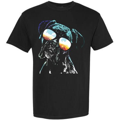 Retro Disco Dog Boxer Dog Garment-Dyed Heavyweight T-Shirt