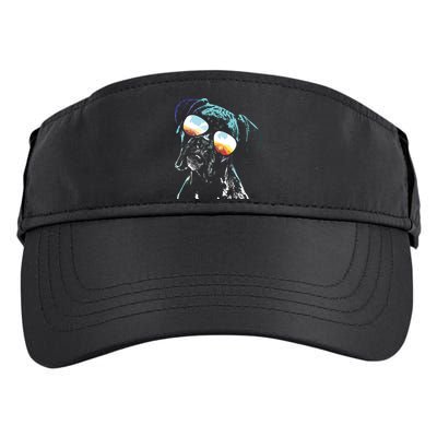 Retro Disco Dog Boxer Dog Adult Drive Performance Visor