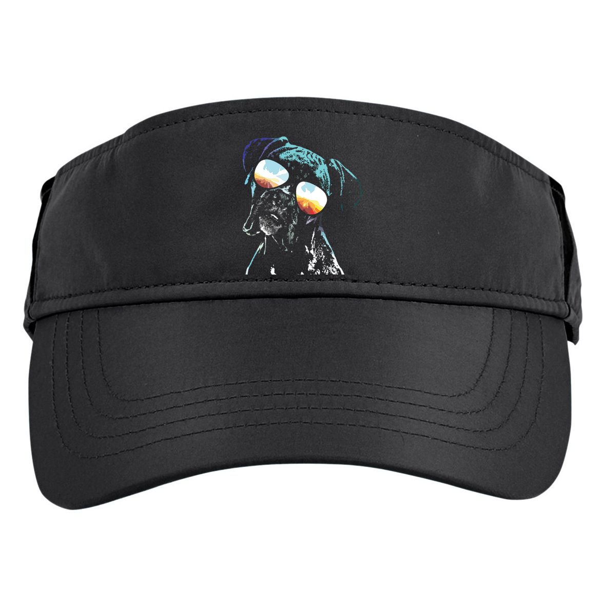 Retro Disco Dog Boxer Dog Adult Drive Performance Visor