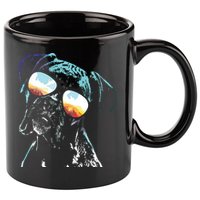 Retro Disco Dog Boxer Dog 11oz C Handle Ceramic Mug
