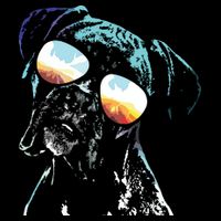 Retro Disco Dog Boxer Dog Drawstring Bag