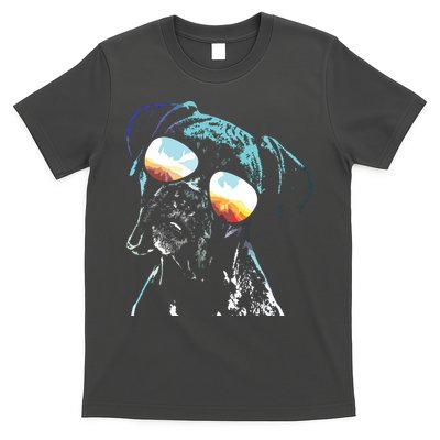 Retro Disco Dog Boxer Dog T-Shirt