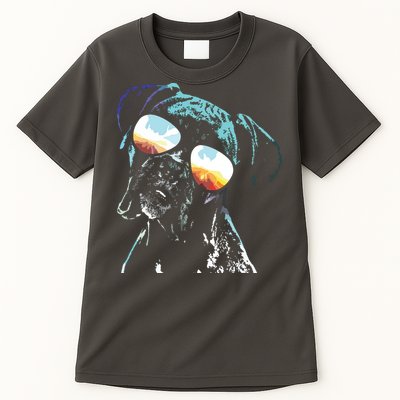 Retro Disco Dog Boxer Dog Tall T-Shirt