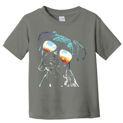 Retro Disco Dog Boxer Dog Toddler T-Shirt