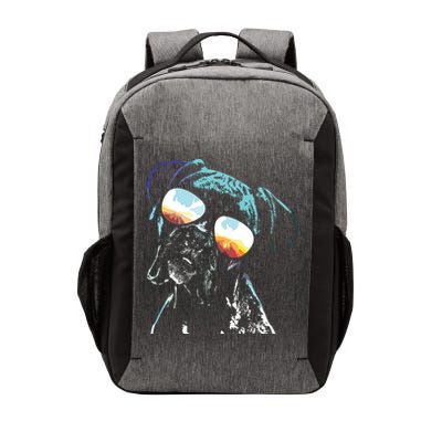 Retro Disco Dog Boxer Dog Vector Backpack
