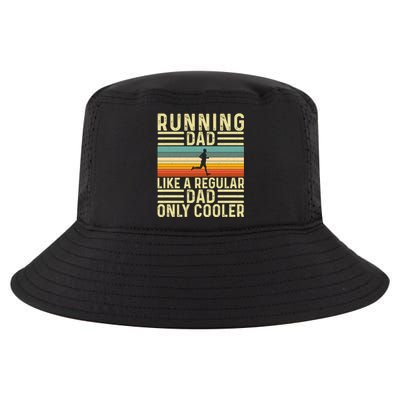 Running Dad Design For Father Day Marathon Runner Gift Cool Comfort Performance Bucket Hat