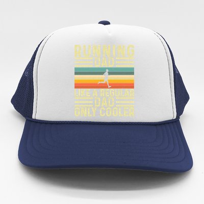 Running Dad Design For Father Day Marathon Runner Gift Trucker Hat