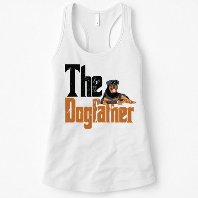 Rottweiler Dog Dad Dogfather Dogs Daddy Father Rottie Womens Tank Top