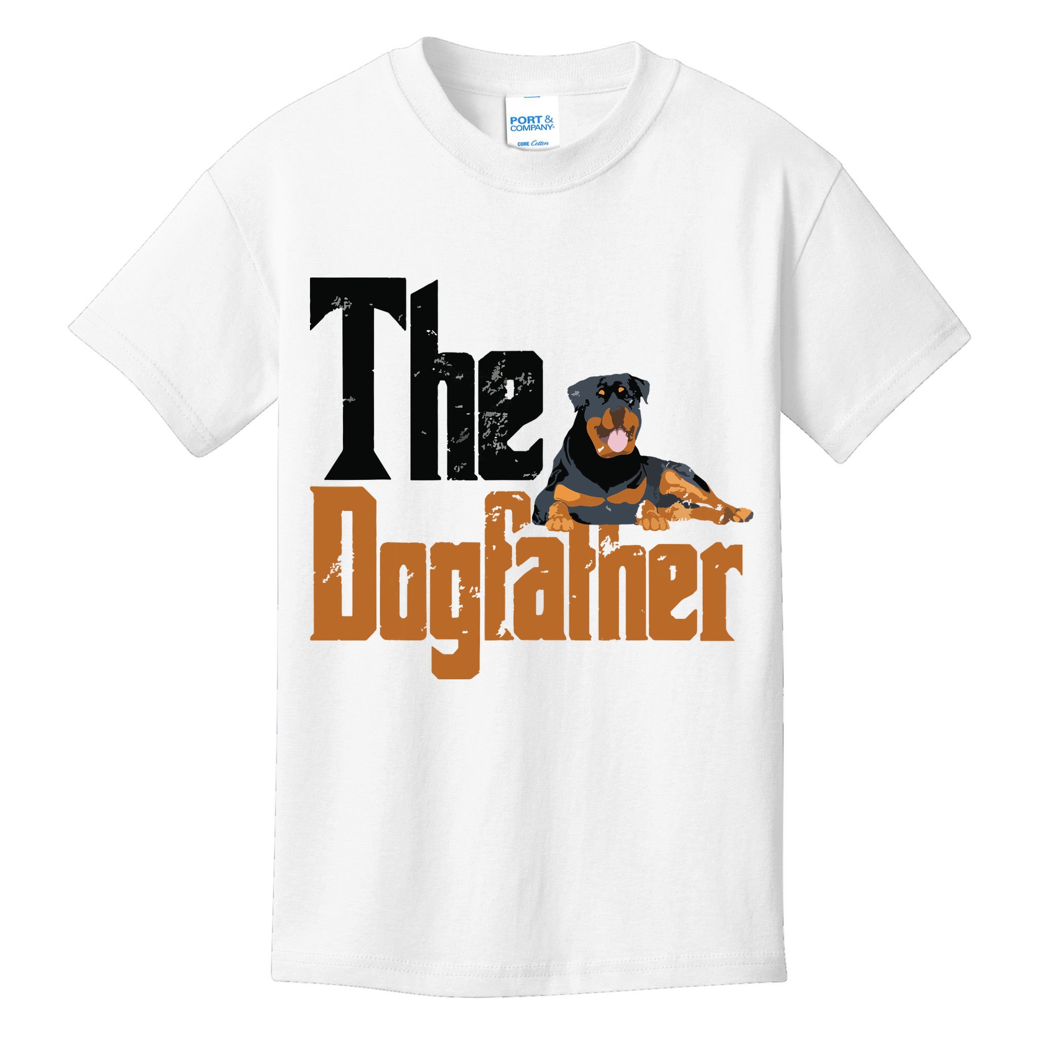 Rottweiler Dog Dad Dogfather Dogs Daddy Father Rottie Kids T-Shirt