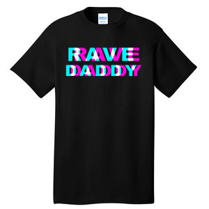 Rave Daddy EDM Music Festival Father Optical Illusion Trippy Tall T-Shirt