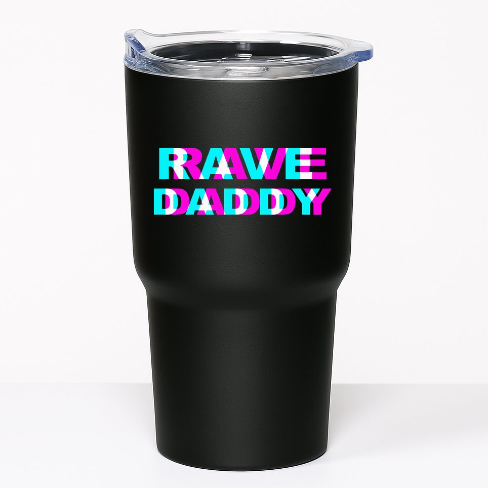 Rave Daddy EDM Music Festival Father Optical Illusion Trippy Tumbler