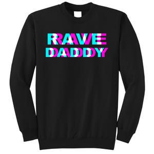 Rave Daddy EDM Music Festival Father Optical Illusion Trippy Tall Sweatshirt