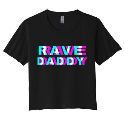 Rave Daddy EDM Music Festival Father Optical Illusion Trippy Crop Top