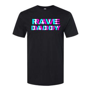 Rave Daddy EDM Music Festival Father Optical Illusion Trippy Softstyle CVC T-Shirt