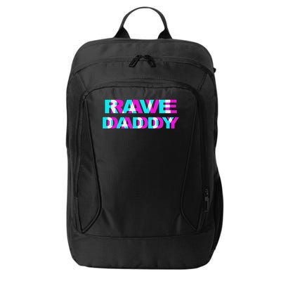 Rave Daddy Edm Music Festival Father Optical Illusion Trippy City Backpack