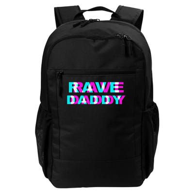 Rave Daddy Edm Music Festival Father Optical Illusion Trippy Backpack