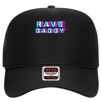Rave Daddy Edm Music Festival Father Optical Illusion Trippy Trucker Hat