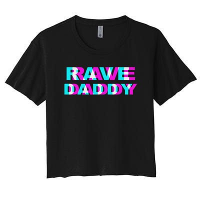 Rave Daddy Edm Music Festival Father Optical Illusion Trippy Crop Top
