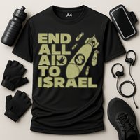 End All Aid To Israel Cooling Performance Crew T-Shirt