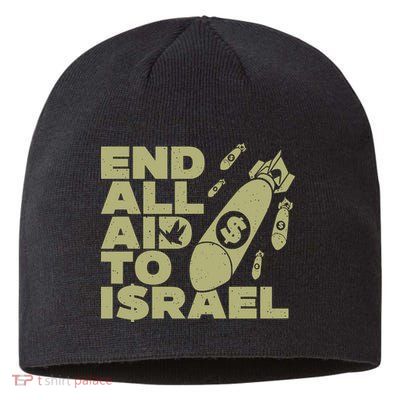 End All Aid To Israel Sustainable Beanie