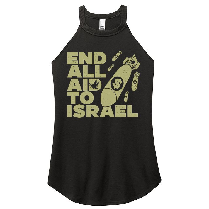 End All Aid To Israel Women's Perfect Tri Rocker Tank