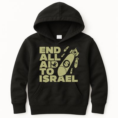 End All Aid To Israel Kids Hoodie
