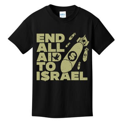 End All Aid To Israel Kids T-Shirt