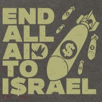 End All Aid To Israel Cotton Canvas Backpack