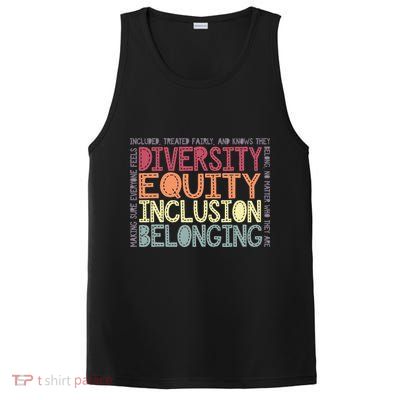 Retro Diversity Equity Inclusion Belonging DEIB Teacher PosiCharge Competitor Tank