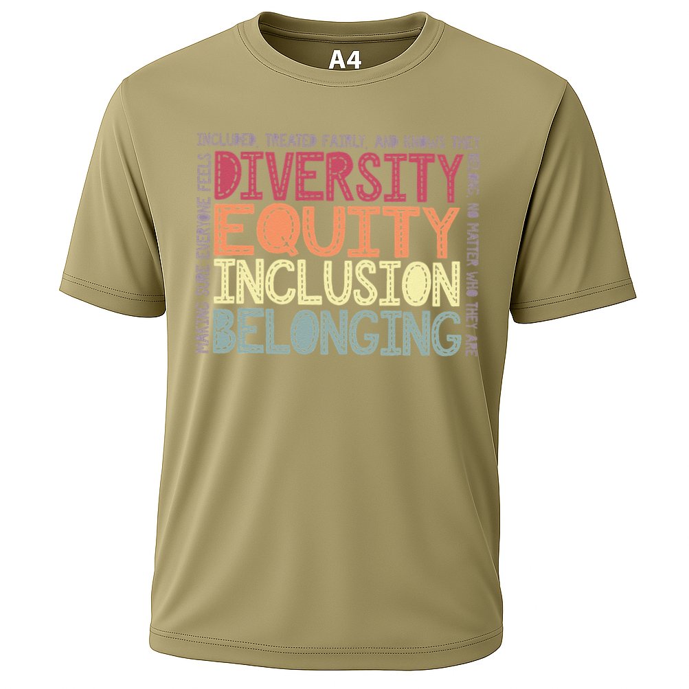 Retro Diversity Equity Inclusion Belonging DEIB Teacher Performance Shirt