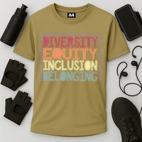 Retro Diversity Equity Inclusion Belonging DEIB Teacher Performance Shirt