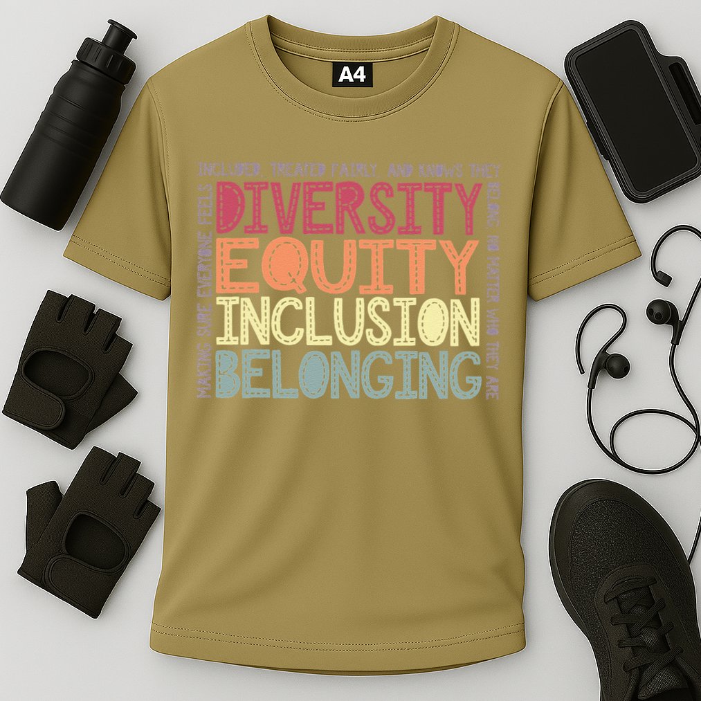 Retro Diversity Equity Inclusion Belonging DEIB Teacher Performance Shirt