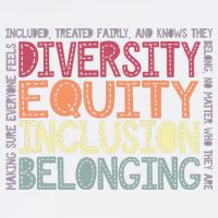 Retro Diversity Equity Inclusion Belonging DEIB Teacher Garment-Dyed Sweatshirt
