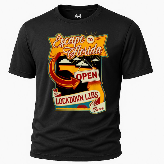 Ron DeSantis Escape To Florida Vinatge Cooling Performance Crew T-Shirt
