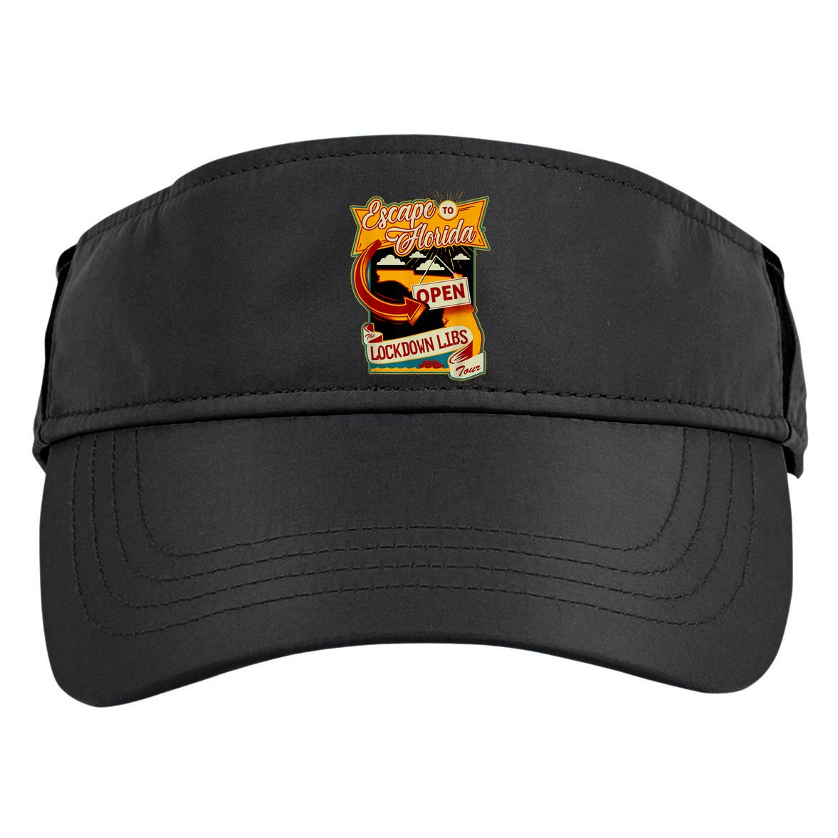 Ron DeSantis Escape To Florida Vinatge Adult Drive Performance Visor