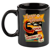 Ron DeSantis Escape To Florida Vinatge 11oz C Handle Ceramic Mug