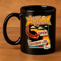 Ron DeSantis Escape To Florida Vinatge 11oz C Handle Ceramic Mug