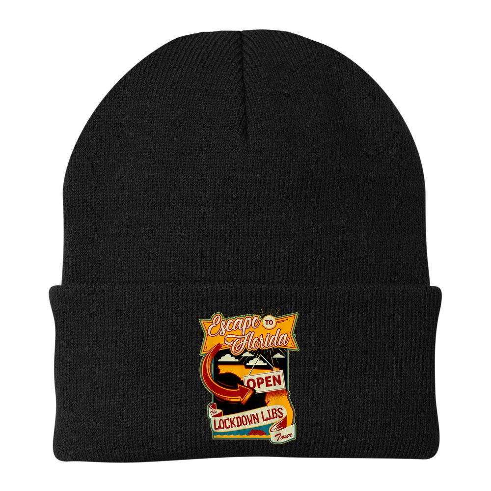 Ron DeSantis Escape To Florida Vinatge Beanie