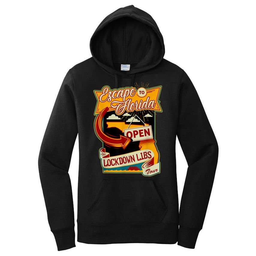 Ron DeSantis Escape To Florida Vinatge Women's Pullover Hoodie