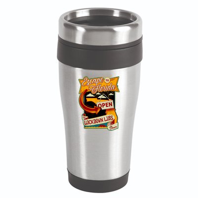 Ron DeSantis Escape To Florida Vinatge 16oz Travel Tumbler